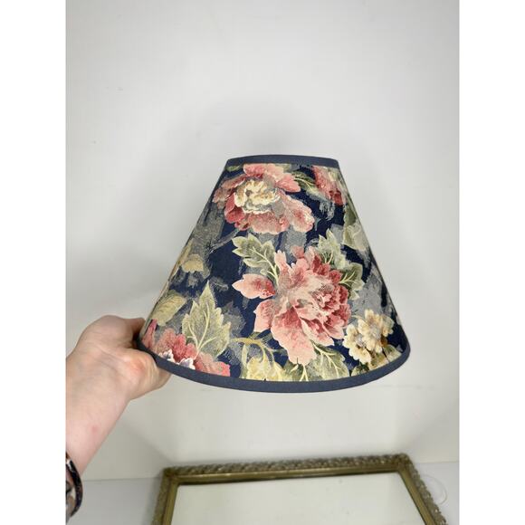 Small Floral Shabby Chic Lampshade- Vintage Country Cottage Floral Design - Picture 10 of 10